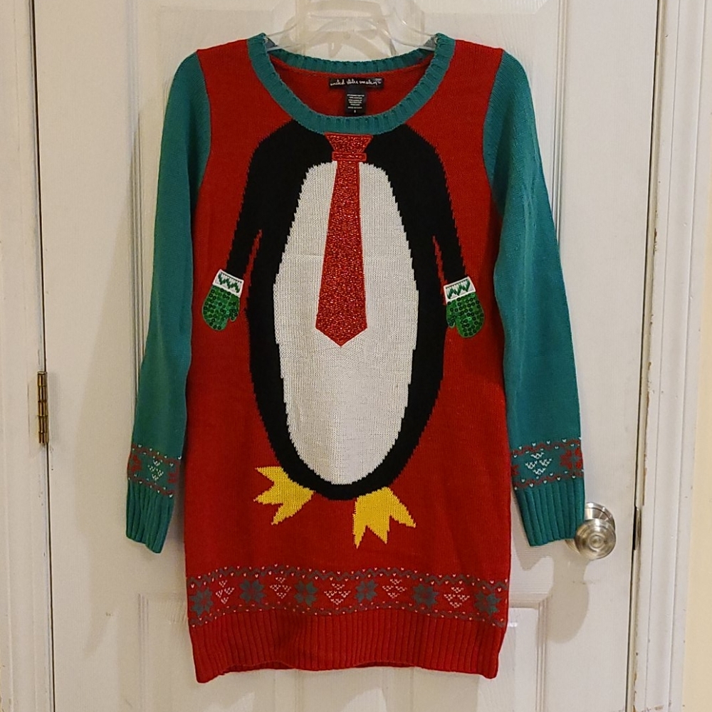US Sweaters Christmas/Holiday Penguin Sweater